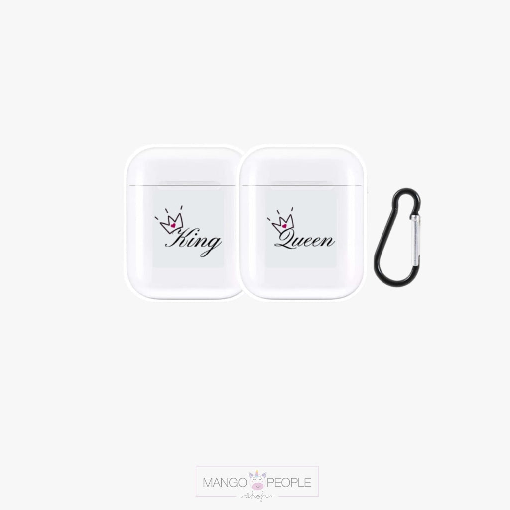 Elegant And Majestic Crown King Queen Design Airpods Case