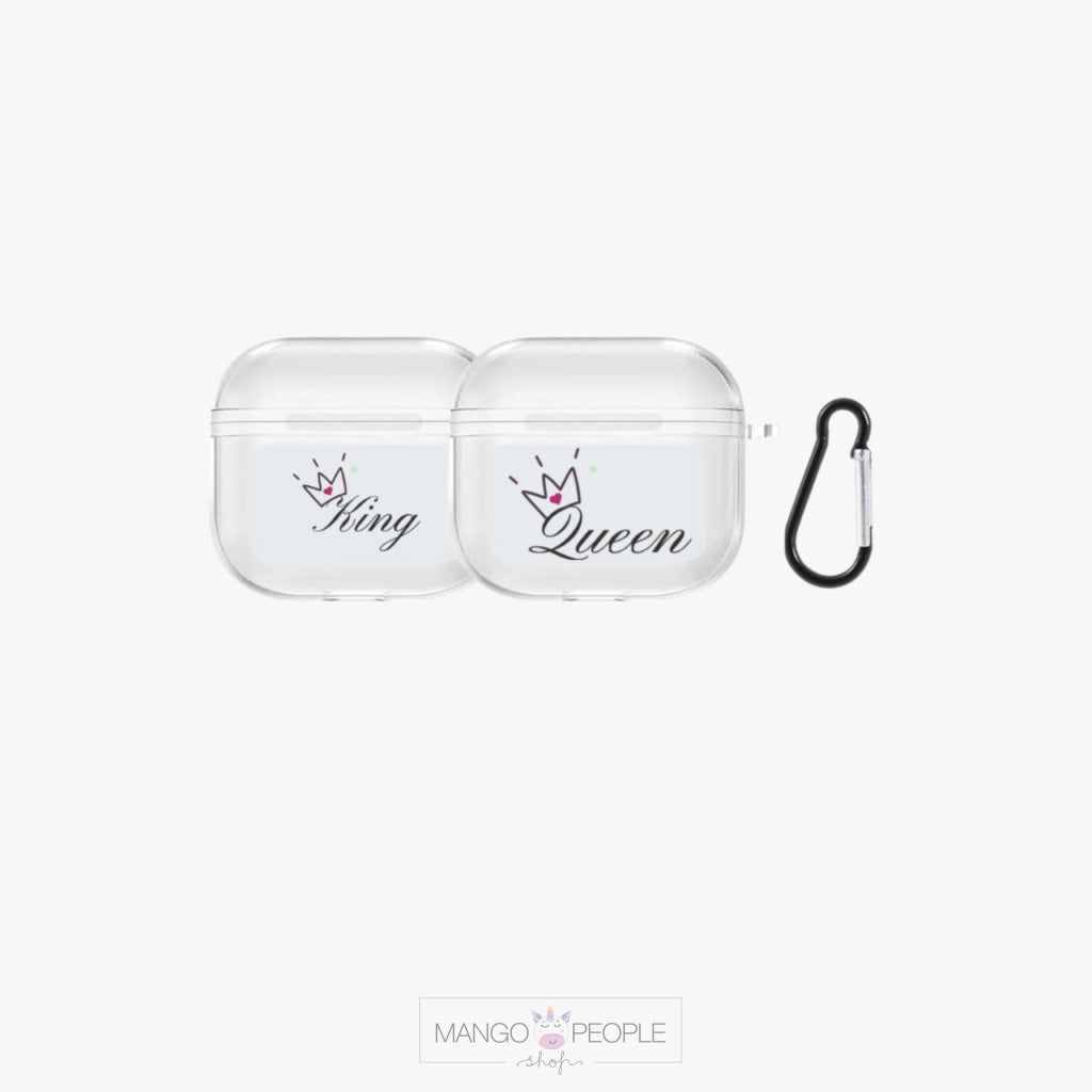 Elegant And Majestic Crown King Queen Design Airpods Case