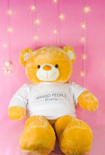 Load image into Gallery viewer, Marry Me Proposal Giant Teddy Bear Gift Stuff Toy Mango People Flowers Brown Only Logo 