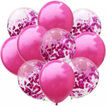 Load image into Gallery viewer, Metalic Confetti Balloons- Set Of 10 Balloons Mango People Local Pink 