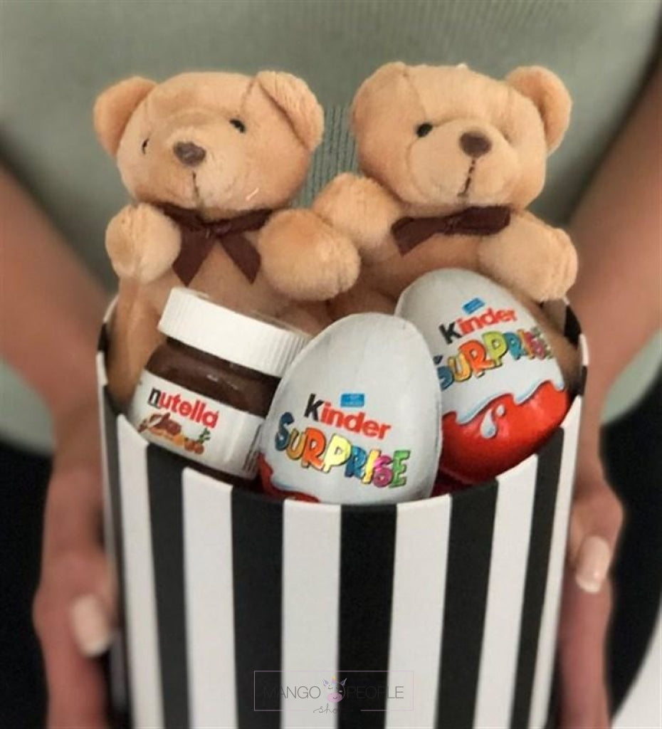Mini Teddy Bear Surprises Nutella Kinder Joy Gift Hamper Gift Hamper Mango People Flowers 