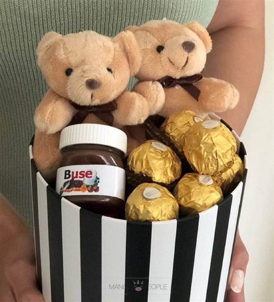 Mini Teddy Bear Surprises Nutella Rocher Gift Hamper Gift Hamper Mango People Flowers 