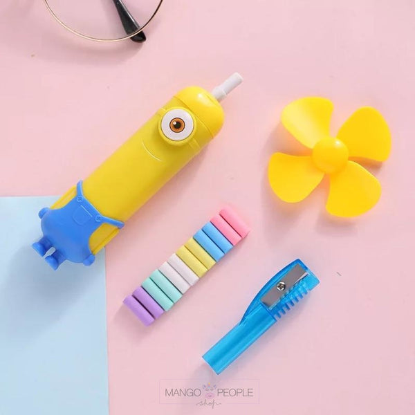Minion Electrical Eraser Cum Fan Fan Mango People Local 