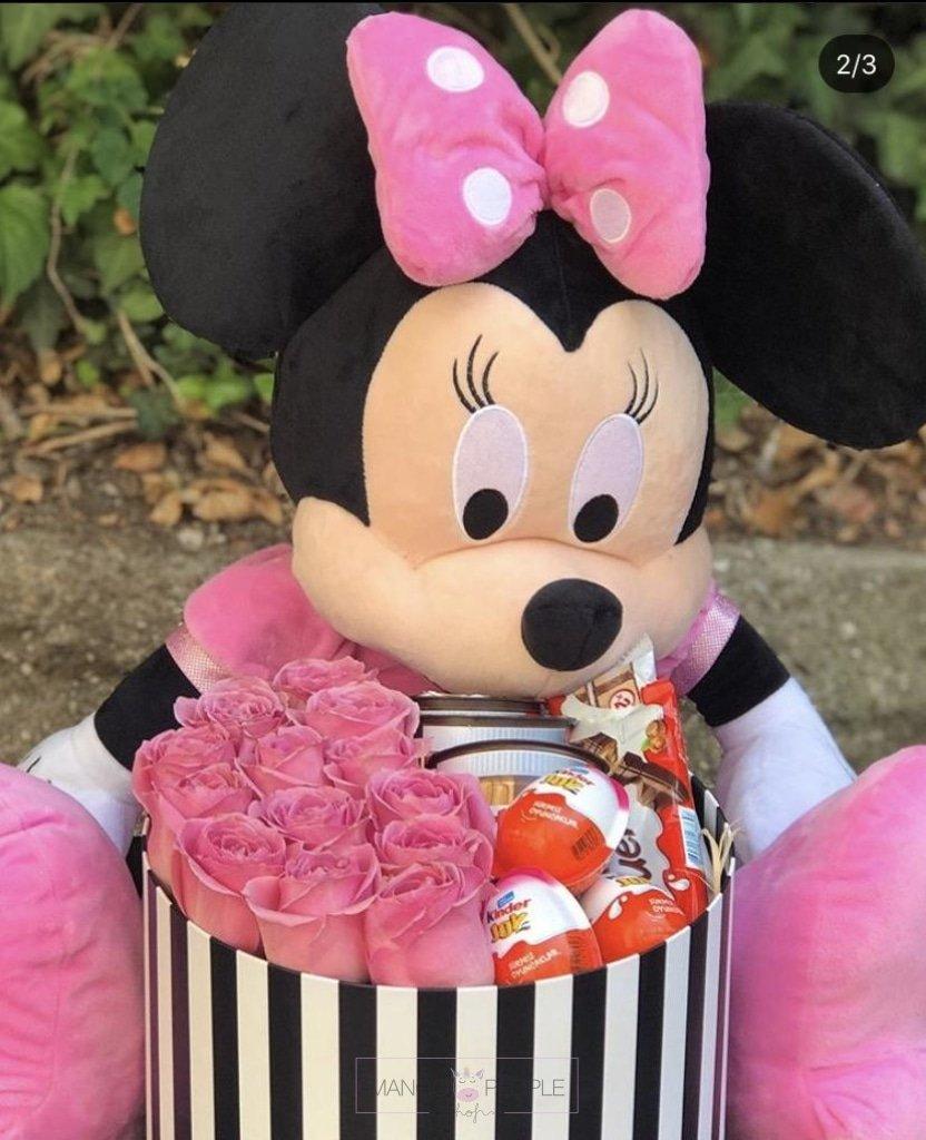 Minnie Mouse Surprises Roses Gift Hamper Gift Hamper Mango People Flowers 