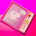 Load image into Gallery viewer, Peppa-Pig Notebook &amp; Pen Set Stationery Mango People Local 