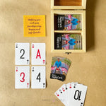 Load image into Gallery viewer, Personalised Playing Cards Party Supplies Ahead Of The Game White 
