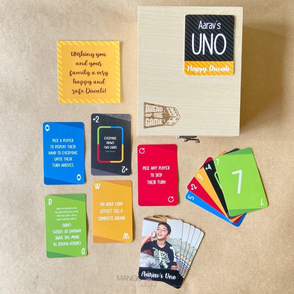 Personalised Uno Party Supplies Ahead Of The Game 