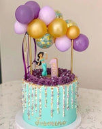 Load image into Gallery viewer, Purple-Green Mermaid Confetti Balloon Cake Topper Cake Topper Mango People Local 