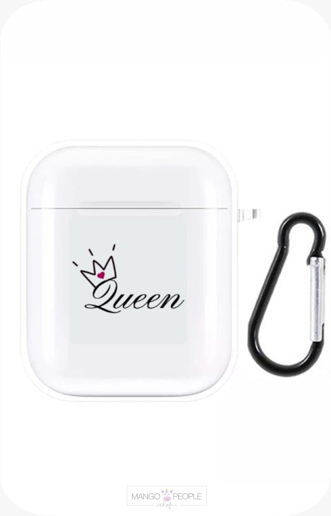 Majestic Looking Crown Queen Design On Airpods Case 1/ 2 Airpods