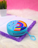 Load image into Gallery viewer, Rainbow Doughnout Coin Case Coin Purse Mango People Local Blue 
