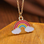 Load image into Gallery viewer, Rainbow Pendant Necklace Accessories Mango People Local 
