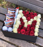Load image into Gallery viewer, Red Roses &amp; Chocolates Letter Surprises Gift Box Gift Hamper Mango People Flowers 