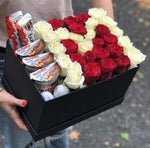 Load image into Gallery viewer, Red Roses &amp; Chocolates Letter Surprises Gift Box Gift Hamper Mango People Flowers 