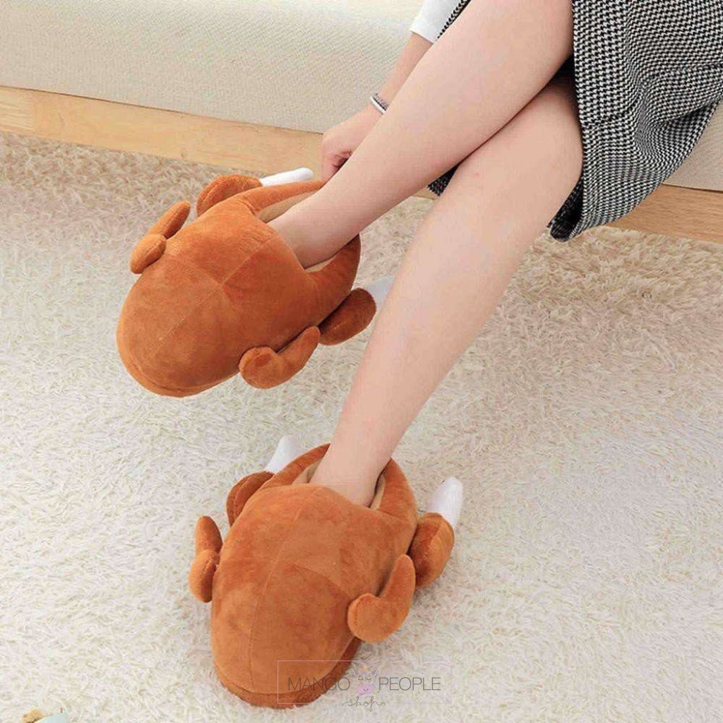 Cute Turkey Animal Style Slipper Slippers Plush Shoes