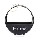 Load image into Gallery viewer, Round Shape Free Stand Cum Wall Hanging Flower Decoration-Black HOME Peppy Basket 
