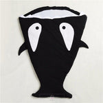 Load image into Gallery viewer, Shark Baby Blanket Swaddle Sleepsack Mango People International Black 