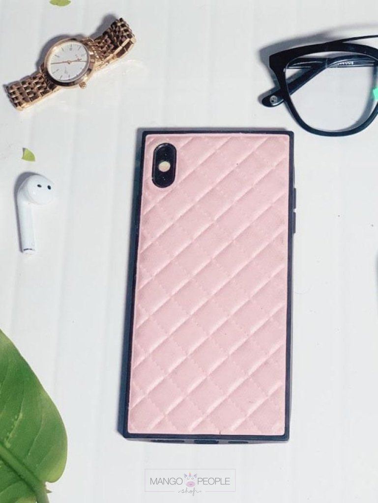 Textured Pastel Pink iPhone X Case Phone Case Mango People Local 