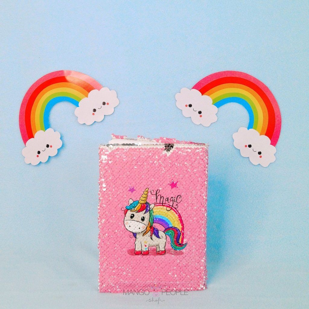Unicorn Sequins Colour Changing Journal Diary A5 Diary Mango People Local 