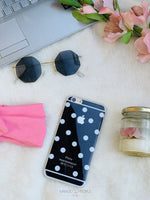 Load image into Gallery viewer, White On Black Polka Dots iPhone 6 Plus Case Phone Case Mango People Local 